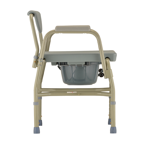 Heavy Duty Commode with Drop-Arm & Extra Wide Seat - Image 4