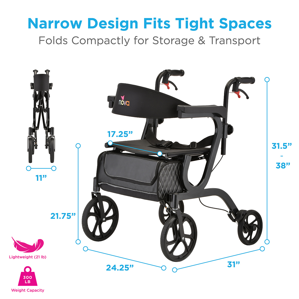 Gemini 2 in 1 Rollator - Image 5