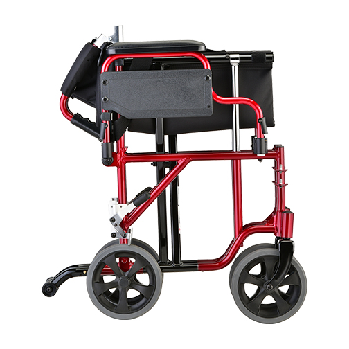 19 inch Transport Chair with Detachable Arms - Image 4