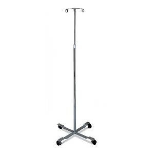 Chrome Four Leg IV Poles