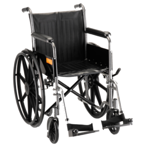 Steel Wheelchair 16" Fixed Arms