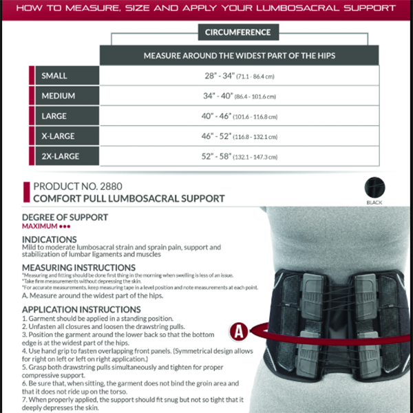 COMFORT PULL LUMBOSACRAL SUPPORT - Image 3