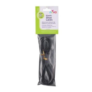 32” Elastic Shoelaces, Black