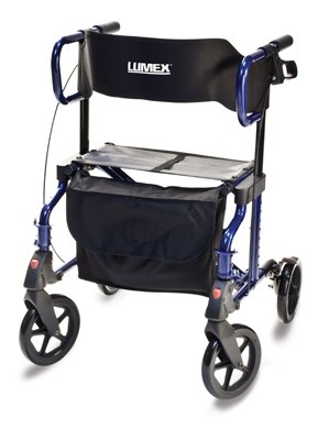 Lumex Hybrid LX Rollator Transport Chair - Image 4
