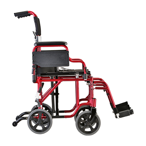 19 inch Transport Chair with Detachable Arms - Image 5