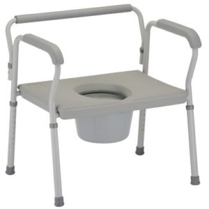 Heavy Duty Commode with Extra Wide Seat