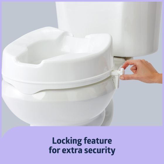 Medline Locking Raised Toilet Seats without Arms - Image 3