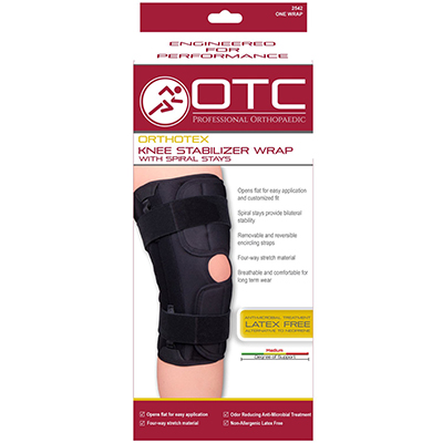 ORTHOTEX KNEE STABILIZER WRAP - SPIRAL STAYS - Image 4