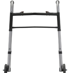 Folding Walker With 5" Wheels 2 Button - Small